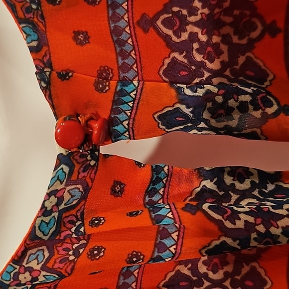 Lush Chiffon Sleeveless Pleated Blouson Mini Skater Dress Sz XS - Picture 7 of 10